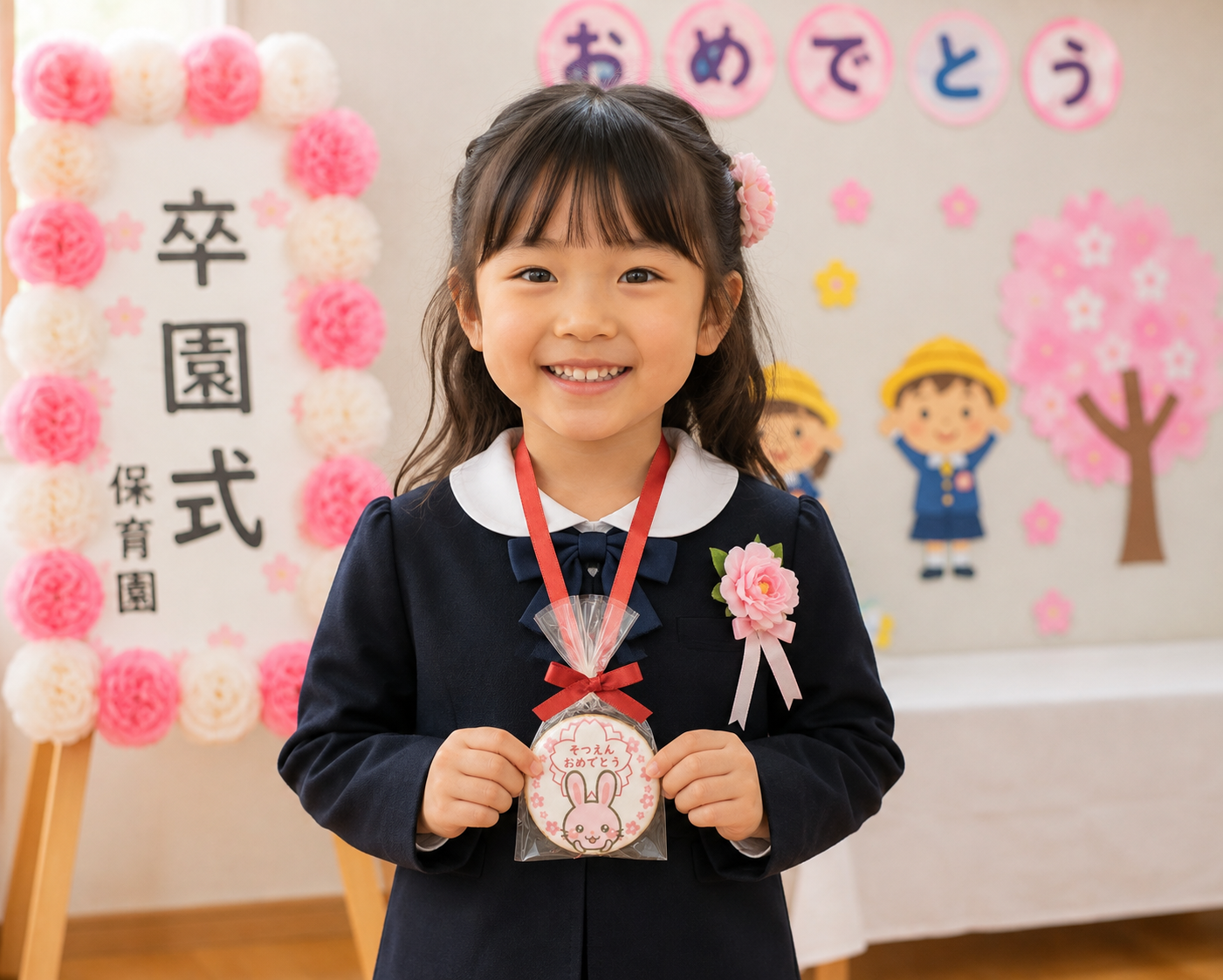 sotsuen-medal-cookie-okayama-kindergarten-graduation.png