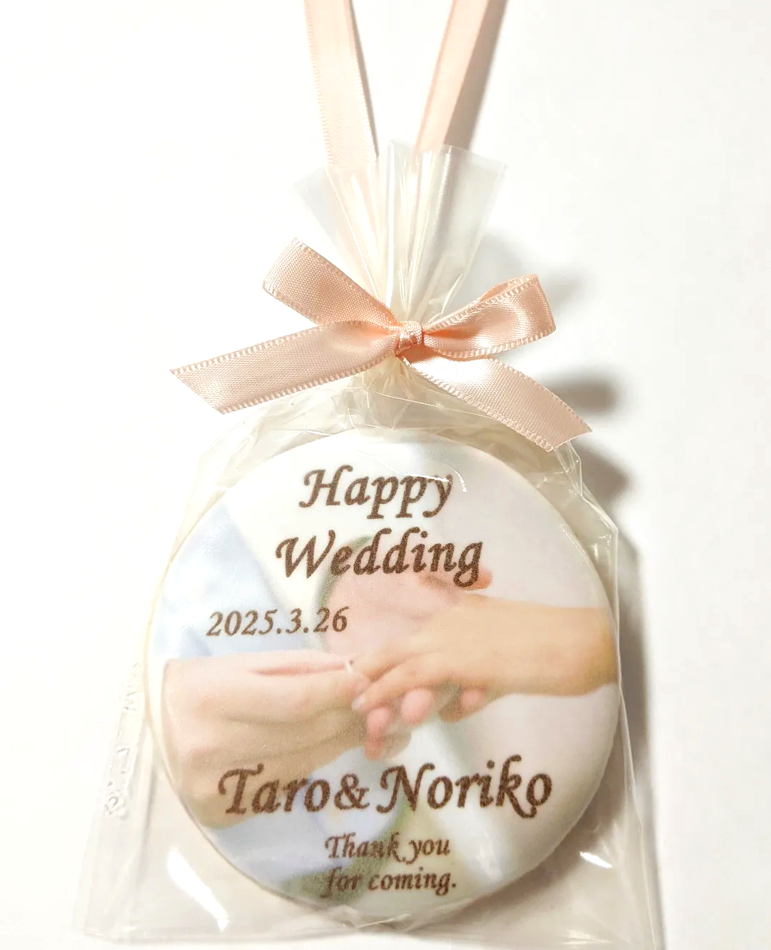 【プチギフト】ウェディングメダルクッキー(指輪2)｜結婚式・二次会におすすめ