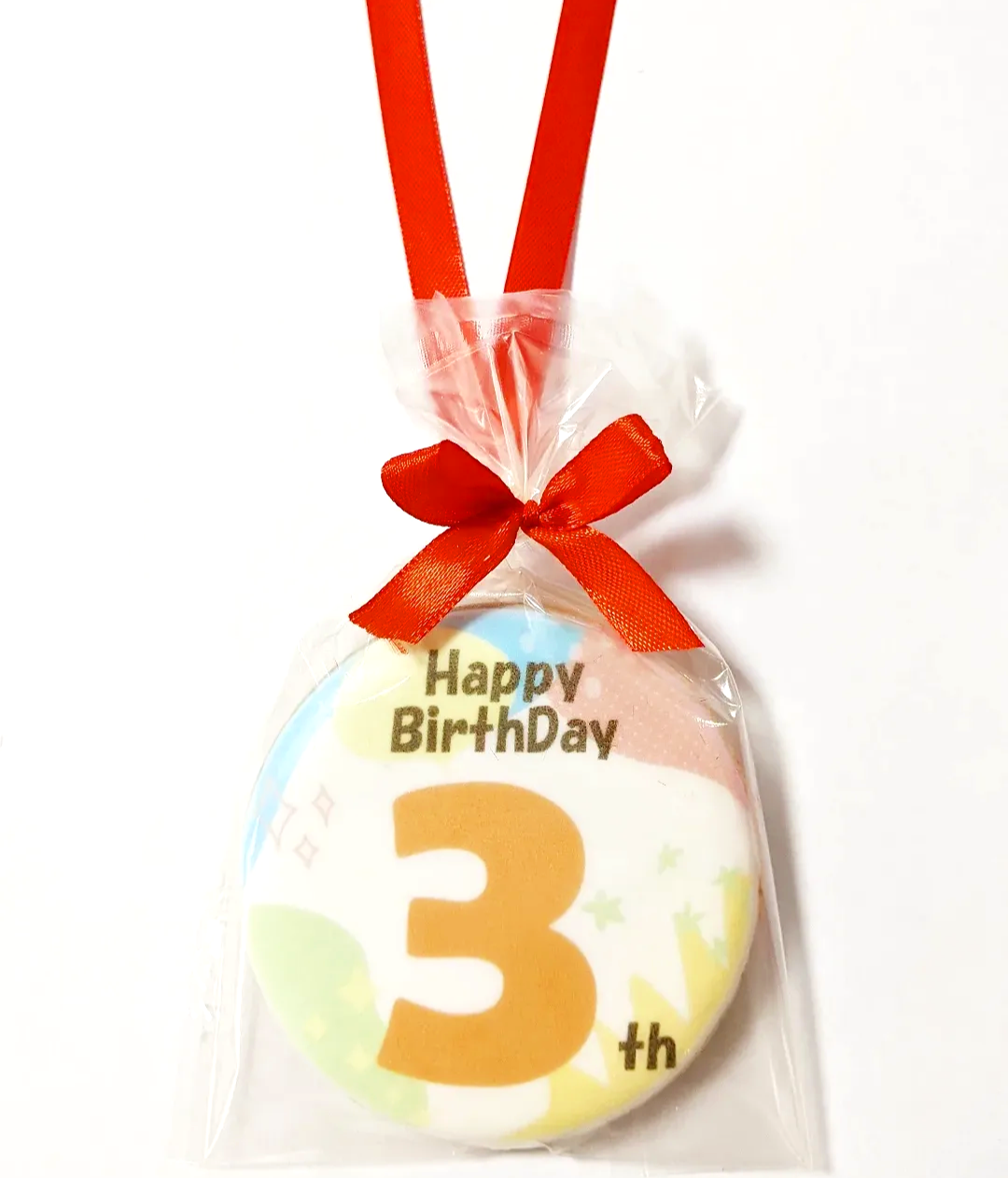 数字メダルクッキー（パステル）｜年齢入り誕生日クッキー