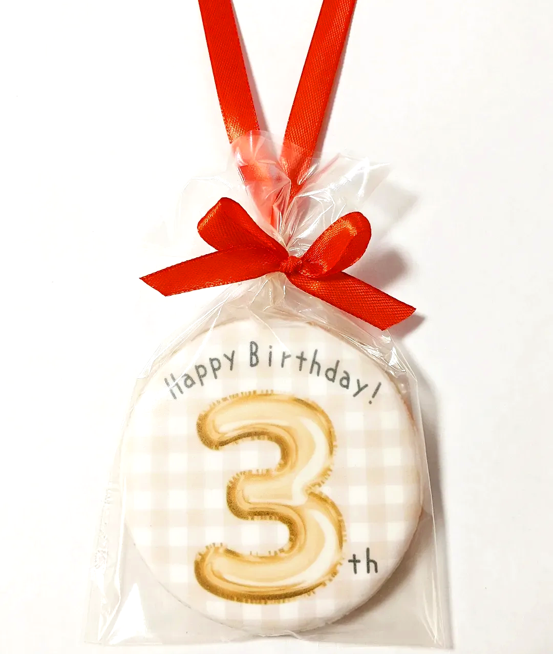 数字メダルクッキー（バルーン）｜年齢入り誕生日クッキー