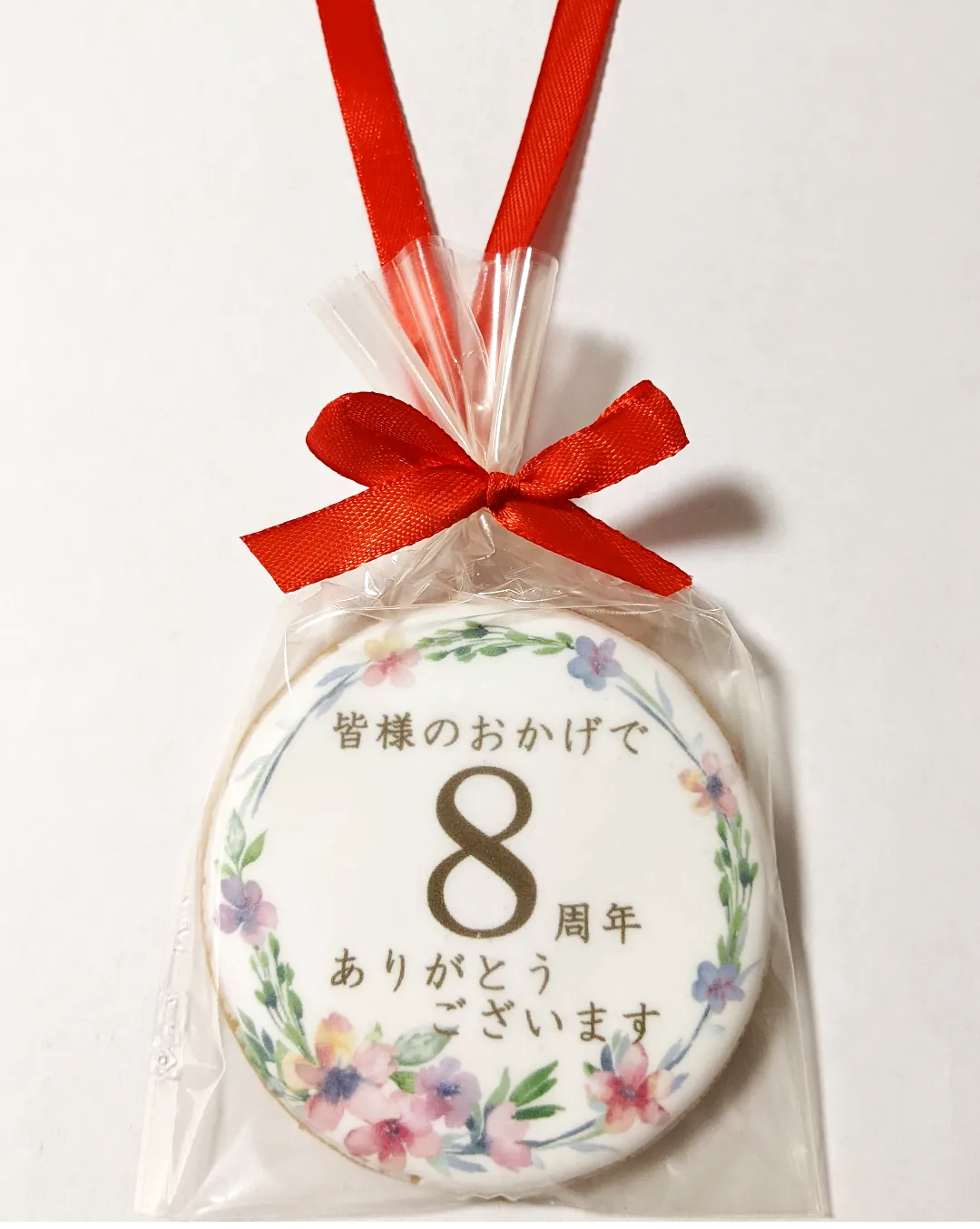 周年記念メダルクッキー（花）｜印象に残る記念品として最適！