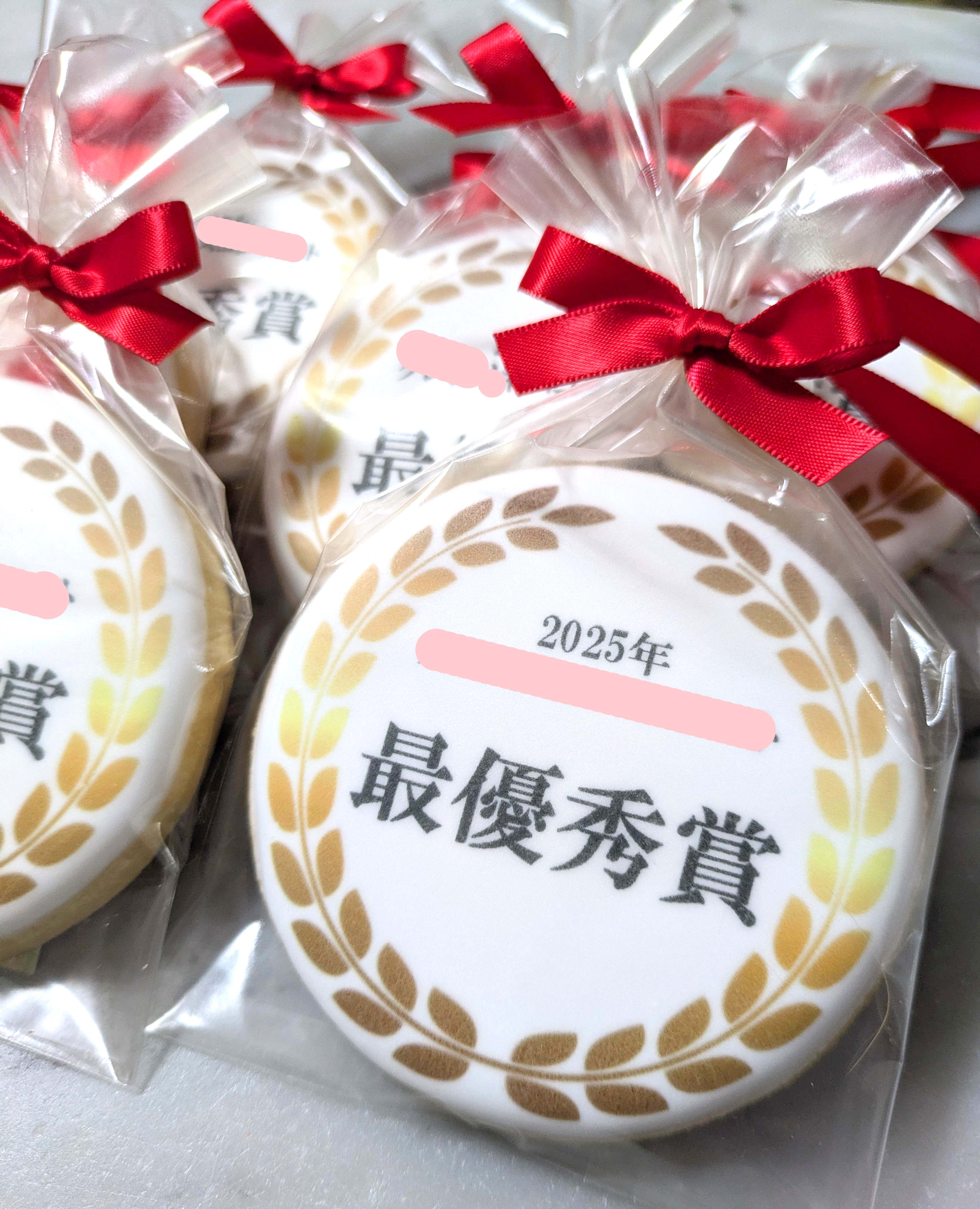表彰フレーム　最優秀賞メダルクッキー｜スポーツ大会・社内表彰・イベントに最適な贈り物｜名入れ可能